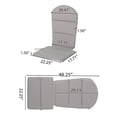 thumbnail image 2 of 48.25” x 22.25” Adirondack Chair Cushion,High Back Patio Chair Cushion for Outdoor,Graden,1-Pack, 2 of 7
