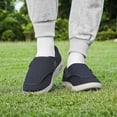 thumbnail image 4 of Men's Diabetic Shoes Extra Wide Width, Slip On Walking Sneakers for Swollen Feet & Edema, Orthopedic Shoes with Arch Support for Elderly Foot Pain Relief, 4 of 9