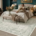 thumbnail image 3 of BERTHMEER 5'x7' Area Rugs Washable Vintage Oriental Rugs for Living Room Farmhouse Dining Room Office Throw Rugs Non-slip, Green, 3 of 6