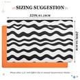 thumbnail image 2 of Modern Design Wavy Outdoor Doormats NonSlip Bath Rugs Absorbent Muddy Dirt Resist Door Mats 32''x20'', 2 of 8
