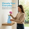 thumbnail image 5 of REGALWOVEN Modern Geometric Flower Vase, Unbreakable Vase for Home Decor Blue 4.7"L x 4.7"W x 6.7"H, 5 of 6