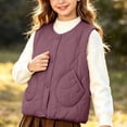 thumbnail image 4 of StSilkitty Puffer Vest for Boys Girls Sleeveless V Neck Button down Jacket Coat Fall Winter Warm Outerwear with Pockets, 4 of 6