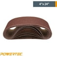 thumbnail image 2 of POWERTEC 110070 4 x 24 Inch Sanding Belts | 400 Grit Aluminum Oxide Sanding Belt | Premium Sandpaper For Portable Belt Sander – 10 Pack, 2 of 5