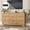 Oak, variant on ChVans Fluted 9 Drawer Dressers with Power Outlet for Bedroom, 63" Wide Farmhouse Chest of Drawer with 9 Big Drawers, Oak Closet Dressers for Bedroom, Living Room