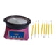 thumbnail image 4 of Kit completo de torno de alfarero eléctrico giratorio de 12 cm y herramientas para esculpir arcilla para ., 4 of 9