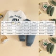 thumbnail image 3 of CAUYDY Preemie Boy Photoshoot Outfits Baby Boys Long Sleeve Romper Set Toddler Fall Winter Clothing Newborn Bodysuit 0 3 6 9 Months 1T 2T Sizes 6-12 Months,Green, 3 of 5