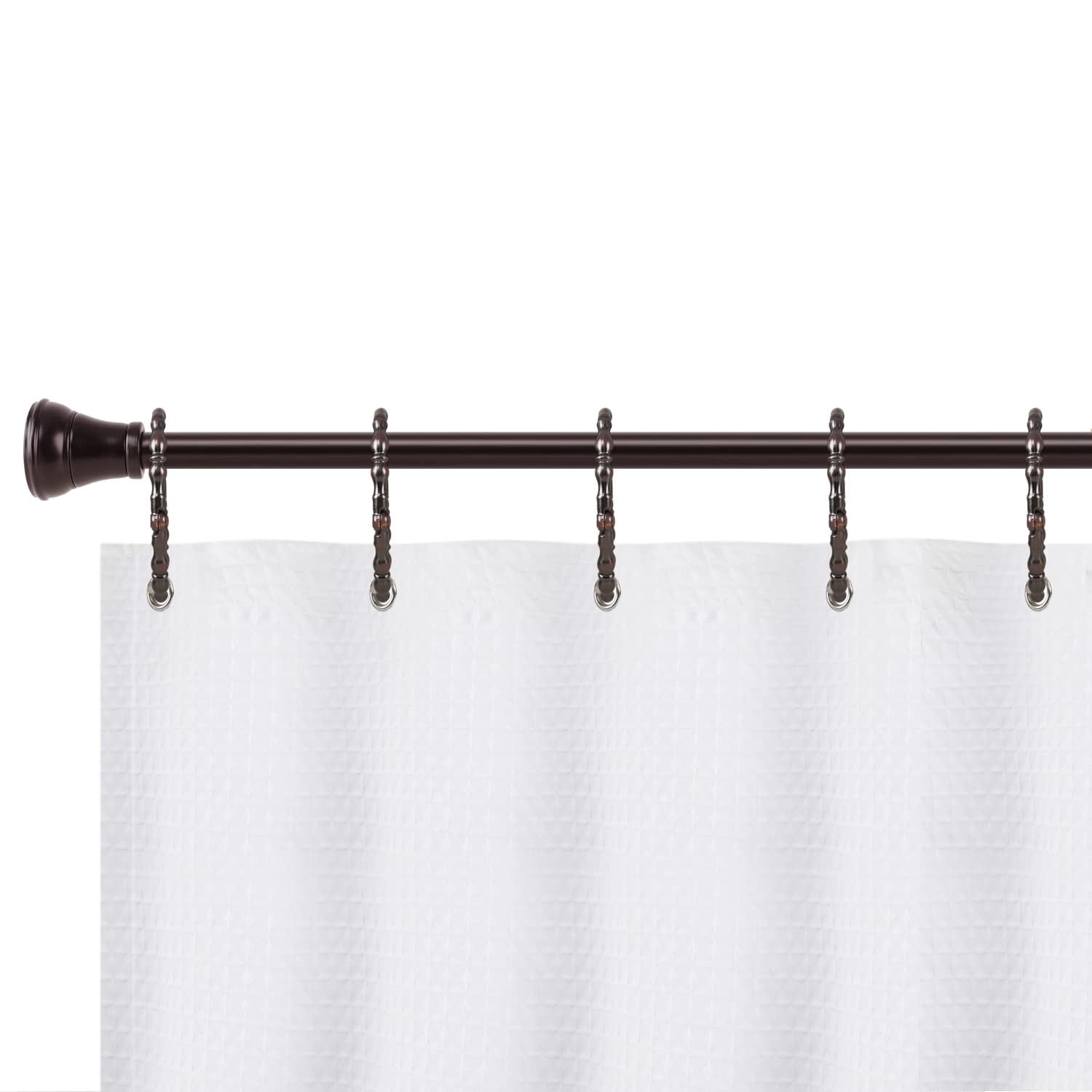 Utopia Alley  Shower Rings, Oval Shape Shower Curtain Rings for Bathroom, Rustproof Zinc Shower Curtain Hooks Rings, Set of 12 Oil Rubbed Bronze