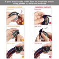 thumbnail image 3 of Correa de bucle de nailon para correa de reloj Garmin Fenix ​​7/6 Pro/5 Plus (22 mm azul oscuro, 3 of 7