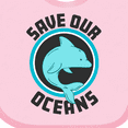 thumbnail image 4 of Inktastic Save our Oceans with Dolphin Boys or Girls Baby Bib, 4 of 4
