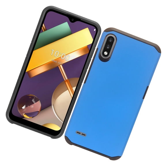 Case for Motorola Moto G Play 2021 Armor Dual Layer 2 in 1 Hard Shockproof TPU Silicone Hybrid Protection Slim Cover for Moto G Play '21 by Xcell - Blue