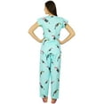 thumbnail image 5 of Bimba Womens Cotton Night Wear Pajama Set Short Sleeve Shirt with Pyjamas Night Suit, 5 of 5