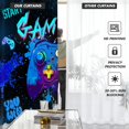 thumbnail image 2 of Gaming Kitchen Curtains Mini 27.5'''' W x 39'''' L Graffiti Gamepad for Gamer Boys Kids Teen Colorful Splashed Ink Cute Video Games Short Small Cafe Room Window Drapes Treatment Tiers Fabric 1 Pair, 2 of 5
