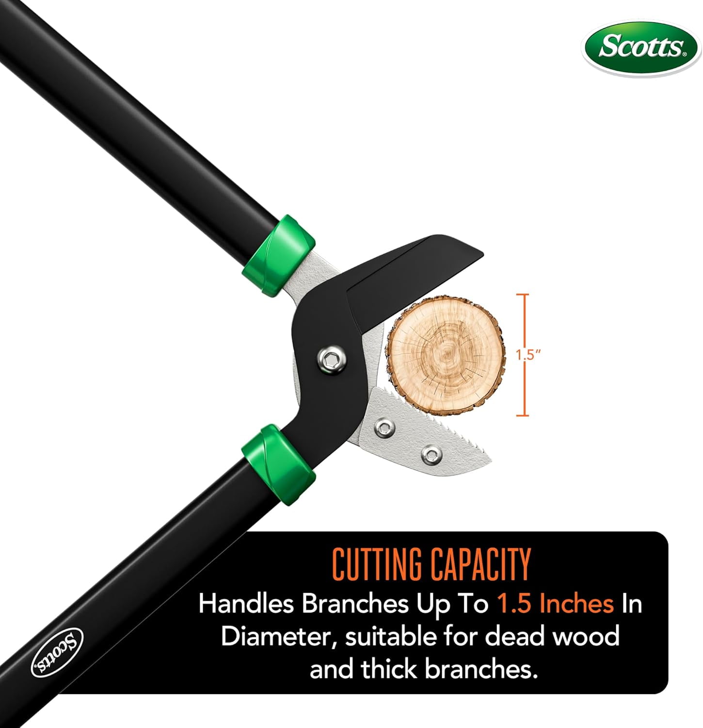 Scotts 21" Hedge Shears – Carbon Steel Blades, Comfy Grip