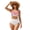 Donut Sprinkle Heart Pattern, variant on Purple Skull Floral Moon High Waist Women High Waisted Bikini Sets, Drawstring Womens High Waisted Bikini Sets Knot Front Comfortable Size Medium