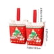 thumbnail image 3 of Bolsas de Regalo Navideñas de Lona (Paquete de 2) | Bolsas de Mano Rojas y Blancas | Bolsas de Regalo Navideñas Reutilizables y Duraderas para Manzanas y Dulces | Diseños Festivos de Papá Noel, Muñec, 3 of 6