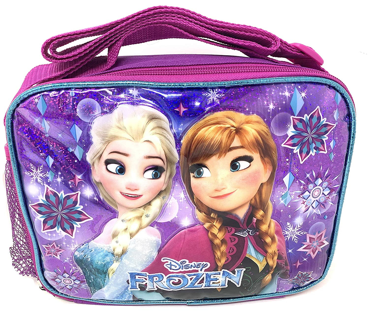 Disney Frozen Lunch Bag Disney Frozen Elsa/Anna Purple Shiny