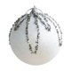 thumbnail image 2 of Fiudx Bolas de Espuma Navideñas Blancas de 8 Cm, Adornos Colgantes Ligeros, Aspecto Brillante, Ideales para Árbol de Navidad y Chimenea, Ambiente Festivo Acogedor, 1 Unidad., 2 of 6