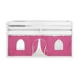 thumbnail image 5 of Alaterre Furniture Jasper Twin Junior Loft Bed, White Frame and Pink/White Bottom Playhouse Tent, 5 of 26