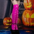 thumbnail image 4 of IWRICH Women's Halloween Skeleton Thigh High Socks over Knee Stockings with Double-Sided Printing RD1, 4 of 6