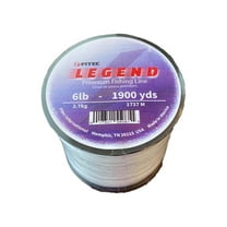 Legend 6 lb. Monofilament Premium Fishing Line, Clear, 1900 yd.