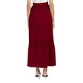 thumbnail image 7 of EFINNY Women's Cutout Polka Dot Long Skirt Dress Elastic Waist Long Length Skirts, 7 of 7