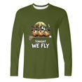 thumbnail image 5 of Frnrwgo Men's Halloween Graphic T-Shirt Long Sleeve Crew Neck Pullover Casual Tee for Fall, 5 of 5