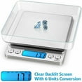 thumbnail image 2 of Digital Kitchen Scale  Stainless Steel Food Scale Accurate Digital Weight 2 Trays  6 Units  Auto Off  Food Weight Scale, 2 of 8