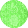 thumbnail image 1 of Ahgly Company Indoor Round Solid Green Modern Area Rugs, 6' Round, 1 of 1