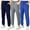 Navy Blue/Dark Gray/Navy Blue, variant on BIG ELEPHANT Boys Sweatpants, Cotton Sports Jogging Pants with Pockets and Drawstring, 3 pack (6-15Y)