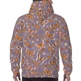 thumbnail image 7 of Naloa Daisies Flowers Men's Casual Hooded Collar Drawstring Hoodies Pullover Sweatshirts Casual Long Sleeve Shirts-X-Large, 7 of 7
