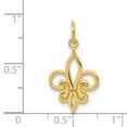 thumbnail image 3 of 14K Yellow Gold Fleur De Lis Charm, 3 of 3