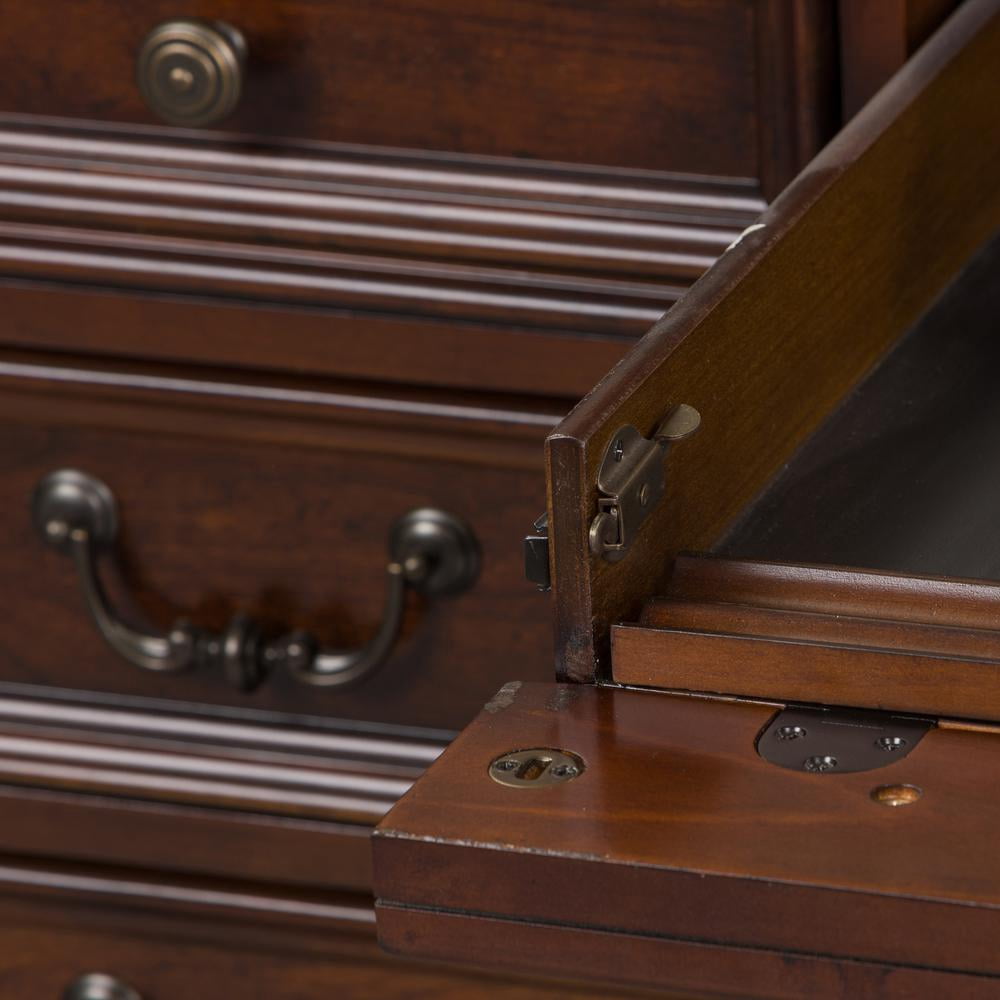 Liberty Furniture Industies, INC Brayton Manor Jr Executive Desk in Cognac