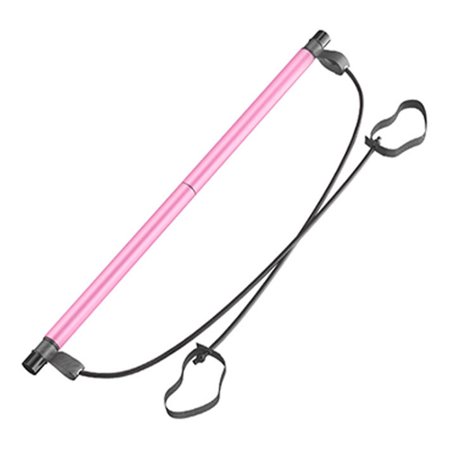 Occkic Portable Pilates Bar Kit with Resistance Band Yoga Exercise Pilates Bar with Foot Loop for Yoga Stretch Twisting