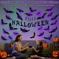 thumbnail image 4 of Stijggn LED Halloween Decor 3D Bat Design Led Decoration 3D Bat Halloween Decoration Stickers Waterproof Black Spooky Bats for Indoor Outdoor Home Window Garage Decor Party Supplies, 4 of 8