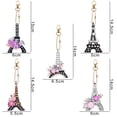 thumbnail image 4 of 5 Piezas DIY Rhinestone Bolso Hecho A Mano Llavero (Torre Eiffel), 4 of 9