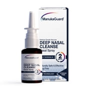 ManukaGuard Deep Nasal Cleanse Spray Bottle, Natural Sinus Relief, GMO-Free, 0.65 oz