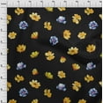 thumbnail image 3 of oneOone Cotton Cambric Fabric Flower Watercolor Print Sewing Fabric BTY 56 Inch Wide, 3 of 4