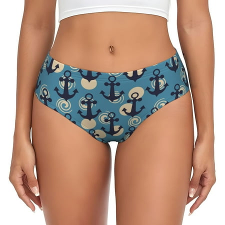 Womens Underwear - Anchors A No Show Seamless Underwear for Women  Soft Stretch Womens Panties  Hipster Ladies Panties Bikini Underwear Briefs