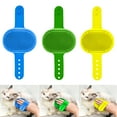 thumbnail image 2 of 3Pack Pet Bath Brush, Dog Brush Cat Brush, Soft Brush Adjustable Width Size for Pet Shower/Grooming/Washing(Blue Green Yellow), 2 of 8