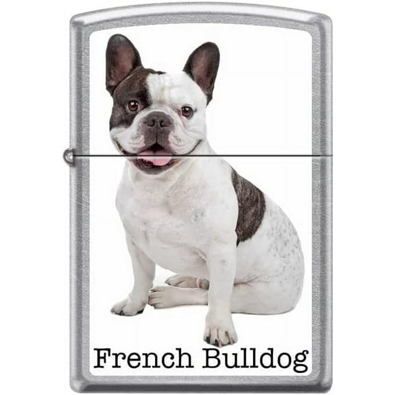 Zippo Lighter-French Bulldog Street Chrome Windproof Lighter #Z5383