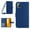 Dark Blue, variant on For T-Mobile Revvl 6 Pro 5G Skin Feel Sun Flower Pattern Flip Leather Phone Case with Lanyard