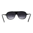 thumbnail image 4 of Mens Classic Sporty Flat Top Mobster Oversize Retro Racer Sunglasses Black Smoke, 4 of 4