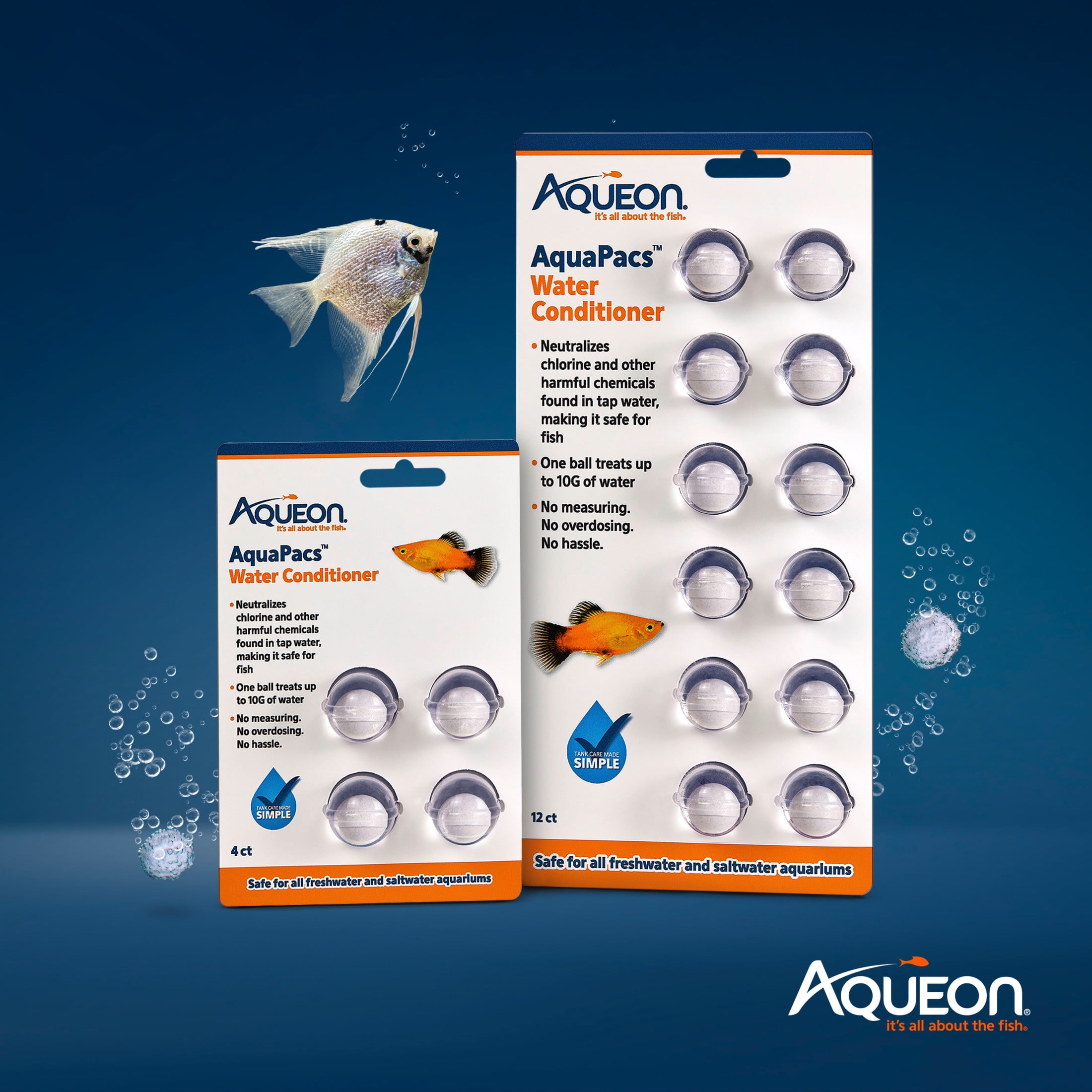 (3 pack) Aqueon AquaPacs Water Conditioner 4-Pack