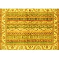thumbnail image 1 of Ahgly Company Machine Washable Indoor Rectangle Abstract Yellow Modern Area Rugs, 2' x 3', 1 of 4