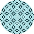 thumbnail image 1 of Ahgly Company Indoor Round Patterned Deep-Sea Green Area Rugs, 6' Round, 1 of 6