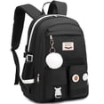 thumbnail image 3 of Mochila escolar Hey Yoo para niñas con lonchera negra de 17.9 pulgadas, 3 of 7