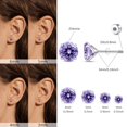 thumbnail image 4 of Limerencia Hypoallergenic Cartilage Earrings for Women Men, 4 Pairs Titanium Stud for Sensitive Ears,20G Screw Back with Cubic Zirconia 3/4/5/6mm Piercing Jewelry, 4 of 6