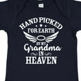 thumbnail image 4 of Inktastic Handpicked for Earth by My Grandma in Heaven Angel Wings Boys or Girls Baby Bodysuit, 4 of 5