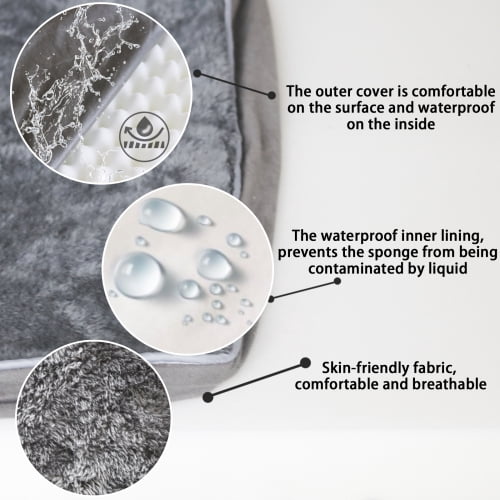 Dog Beds for Extra Large Dogs, Memory Foam Pet Couch Bed Waterproof Dog Couch with Removable Washable Cover & Nonskid Bottom