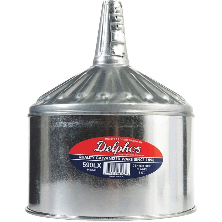 Delphos Lock-On Galvanized Funnel – 590LX – USA Made